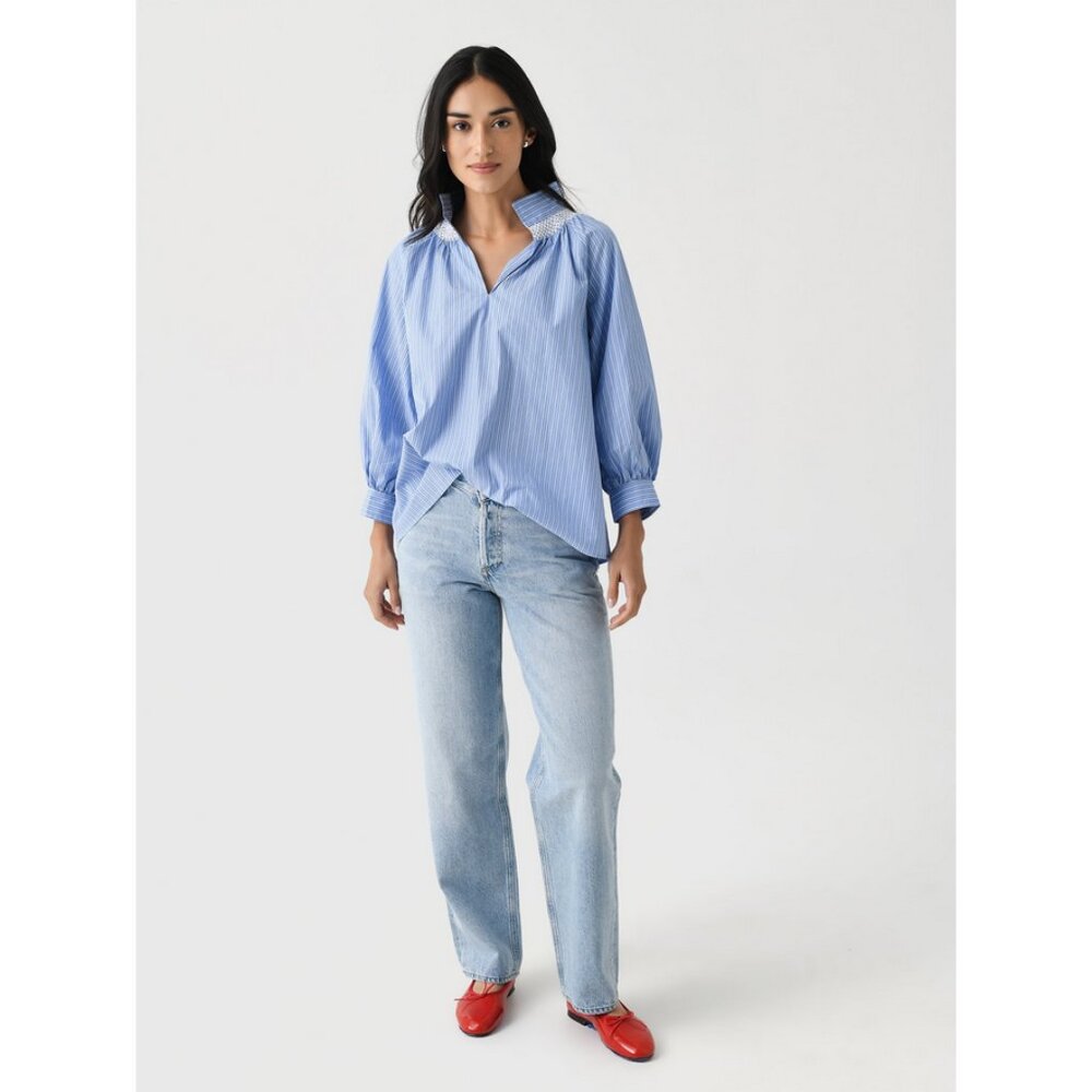 LENÚ Sz. S Striped Sara Top Preppy Resort Nautical